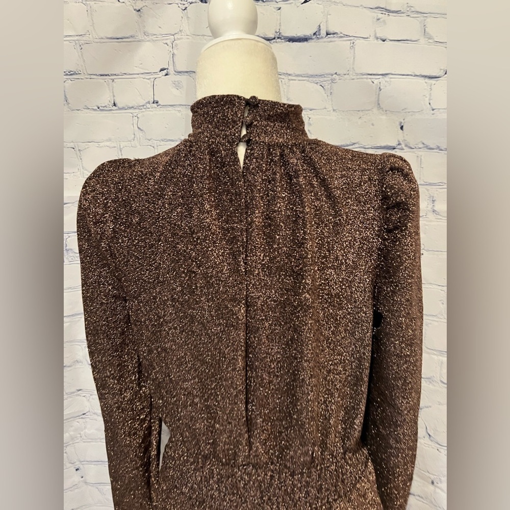 Ryegrass Long Sleeve Mock Neck Knit Dress Black SZ medium - Picture 3 of 10